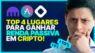 TOP 4 PLATAFORMAS para Gerar RENDA PASSIVA em CRIPTOMOEDAS