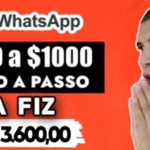 NOVO SITE PAGOU NA HORA R$3.600,00 DE GRAÇA! MELHOR SITE PARA GANHAR DINHEIRO