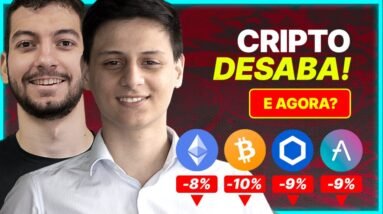 MERCADO CRIPTO DESABA 10%! E AGORA?