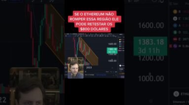 ETHEREUM PODE VALER $800 CASO O MERCADO CONTINUE CAINDO #shorts