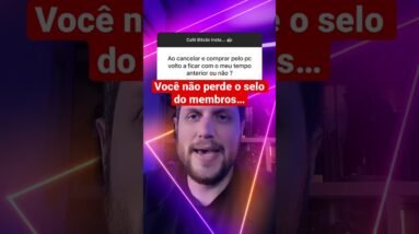 Perde o Selo de Membros se Assinar pelo PC ? #shorts