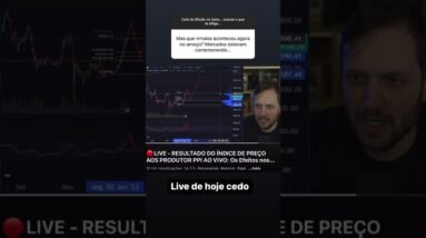 Por que o Bitcoin estava caindo agora? #shorts