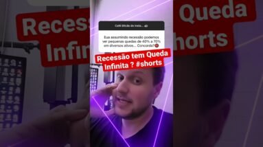 Recessão, Crise e Quedas Infinitas em 2022 #shorts