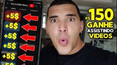 $5 para cada vídeo que você assiste (Ganhe dinheiro online)
