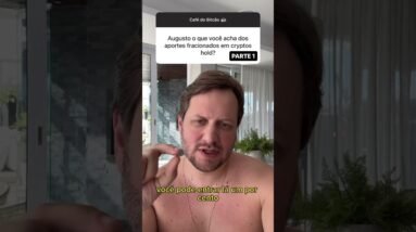 COMPRAS FRACIONADAS: Seria esta a melhor estratégia para acumular Bitcoins e Criptos ? #shorts PT 1