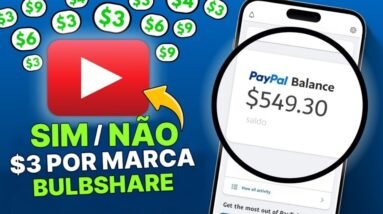 💸💰 GANHE $3,00 a cada 90 SEGUNDOS 💰💸 Descubra como LUCRAR usando suas MARCAS FAVORITAS na Bulbshare!