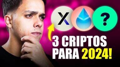 TOP 3 APOSTAS para CRIPTO em 2024!