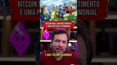 BITCOIN NÃO É UM INVESTIMENTO #shorts