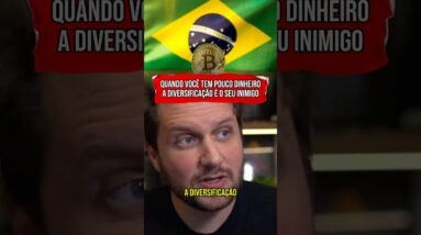 A DIVERSIFICAÇÃO É INIMIGA PRA QUEM TEM POUCO DINHEIRO PARA INVESTIR #shorts