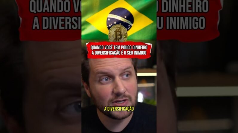 A DIVERSIFICAÇÃO É INIMIGA PRA QUEM TEM POUCO DINHEIRO PARA INVESTIR #shorts