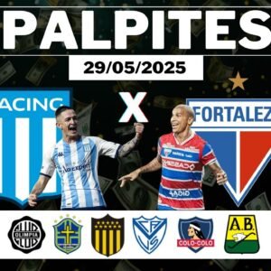 PALPITES DE FUTEBOL PARA O DIA 29/05/2025 + BILHETE PRONTO (Ganhe 65 reais)