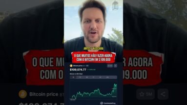 BITCOIN EM $109.000 DÓLARES (ROMPEU TOPO HISTÓRICO) #shorts