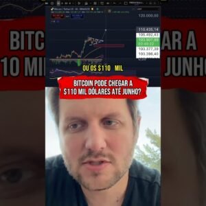 BITCOIN PODE CHEGAR A $110 MIL DÓLARES ATÉ JUNHO? #shorts