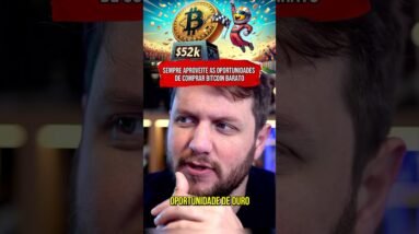 O DIA QUE COMPREI BITCOIN A $52.000 E ALERTEI TODOS #shorts