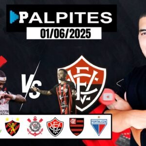 PALPITE DE FUTEBOL DO DIA 01/06/2025 (DOMINGO)