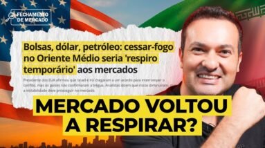 Alívio no mercado | Fechamento de Mercado com Leandro Martins