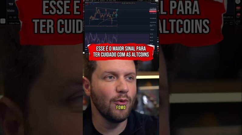 O MAIOR SINAL PARA FICAR EM ALERTA NO MERCADO CRIPTO #shorts