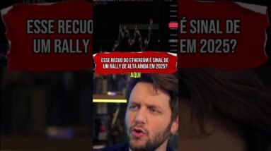 ETHEREUM VAI INICIAR RALLY DE ALTA? #shorts