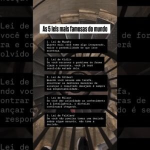 As 5 leis mais importantes do mundo