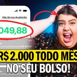 Como Fazer R$ 2.000 por Mês do Zero em 2026 (Sem Aparecer e Sem Investir)