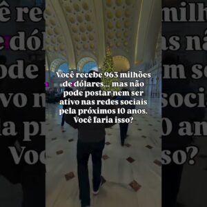 Você faria esse acordo ?