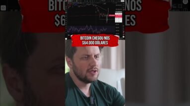 BITCOIN CAI PARA $64.000 DÓLARES #shorts