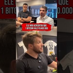 TCAR NÃO ACREDITOU QUE 1 BITCOIN VALE R$400.000 #shorts