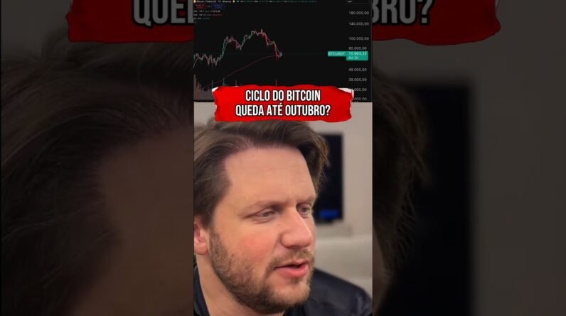 CICLO DO BITCOIN: QUEDA ATÉ OUTUBRO? #shorts