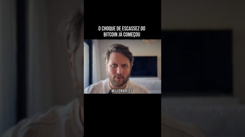 O CHOQUE DE ESCASSEZ DO BITCOIN JÁ COMEÇOU #shorts