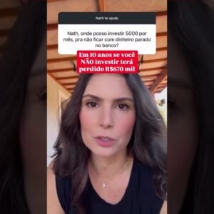 Não investir pode te fazer perder R$670 mil (olha essa conta) #investimentos #dinheiro