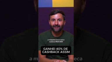 COMPREI MÁQUINA DE LAVAR COM 40% DE CASHBACK! O truque que ninguém te conta