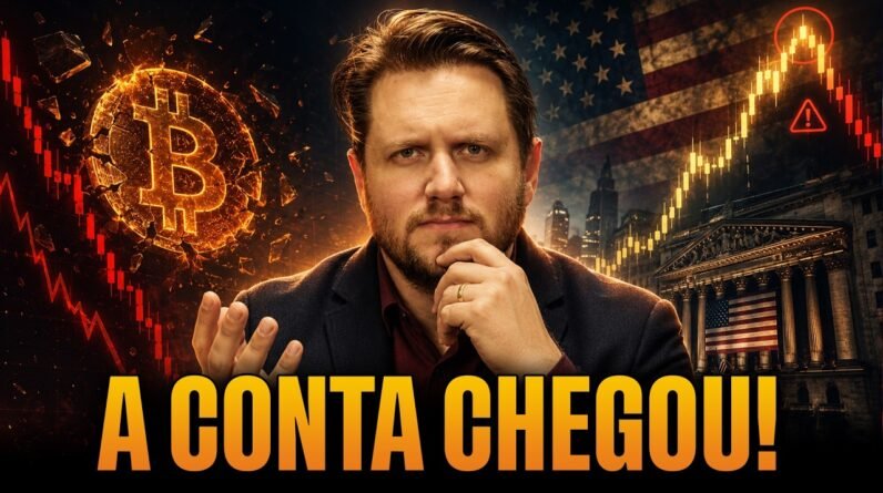 🔥 A CONTA CHEGOU! BITCOIN PODE CAIR MAIS E AÇÕES AMERICANAS FAZEM TOPO IMPORTANTE