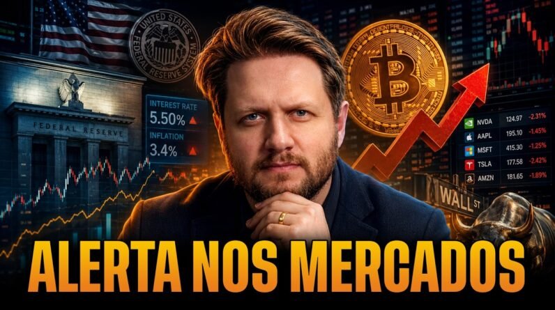 🚨 BITCOIN E AÇÕES EM AMBIENTE DE JUROS ALTOS: Minha Análise do Momento do Mercado Hoje
