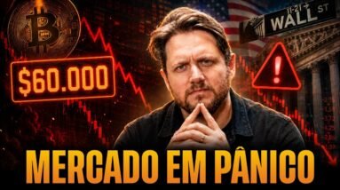 BITCOIN CAI ABAIXO DE $60 MIL DÓLARES E MERCADO AMERICANO ASCENDE ALERTA