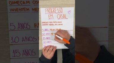 Quanto um casal pode acumular investindo R$ 1.000 por mês?
