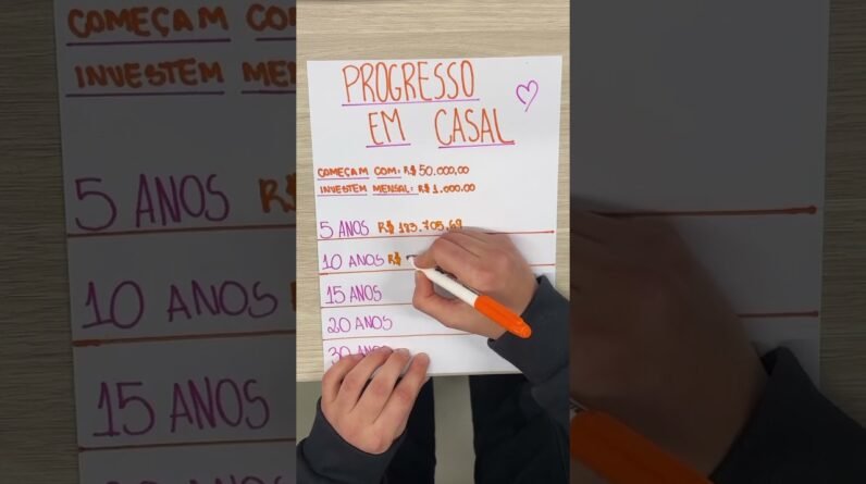 Quanto um casal pode acumular investindo R$ 1.000 por mês?