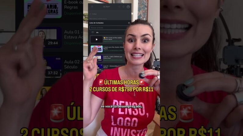 R$798 em cursos por R$11: é hoje ou nunca