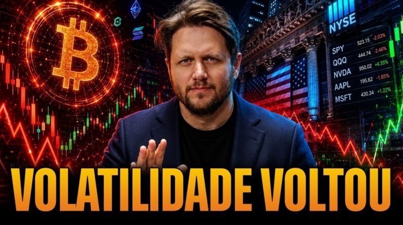 A VOLATILIDADE VOLTOU! PORQUE BITCOIN E AÇÕES AMERICANAS VÃO DESTRUIR QUEM NÃO SOUBER DISTO...