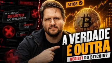 DISSERAM QUE EU DESISTI DO BITCOIN: A VERDADE É OUTRA