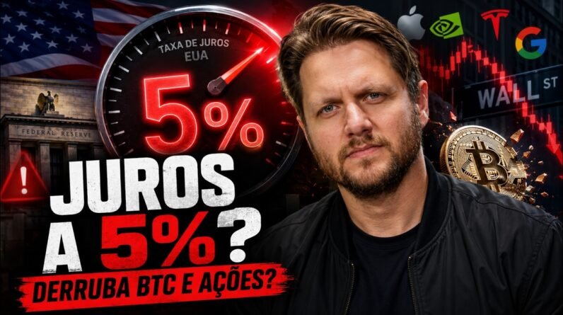 JUROS A 5% PODEM DERRUBAR BITCOIN E AÇÕES?