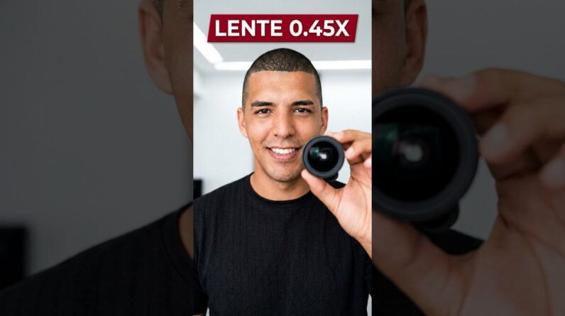 Lente Grande Angular 0.45x (Amplie Sua Câmera)